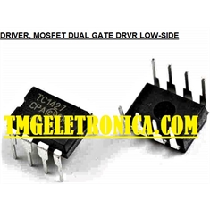 TC1427 - CI TC 1427, DRIVER MOSFET DRVR, Dual Low Side Non Inverting MOSFET Driver - DIP 8Pin - TC1427CPA, DRIVER MOSFET DRVR, Dual Low Side Non Inverting